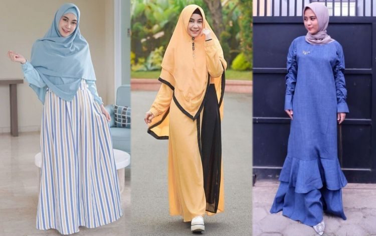 5 Model Baju Gamis Untuk Muslimah Kurus Agar Terlihat Lebih Berisi
