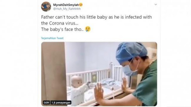 Pilu, Bayi 9 Bulan yang Terinfeksi Virus Corona Minta Peluk Sang Ayah